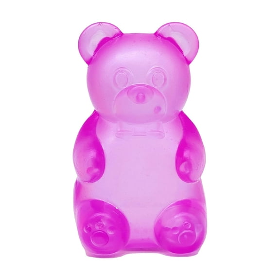 Bear Squishy Stress Ball - Transparent Gummy Bear Squeeze Doll, Soft Teddy Bear Stress Relief Fidget, Decompression Sensory Squeeze Ball