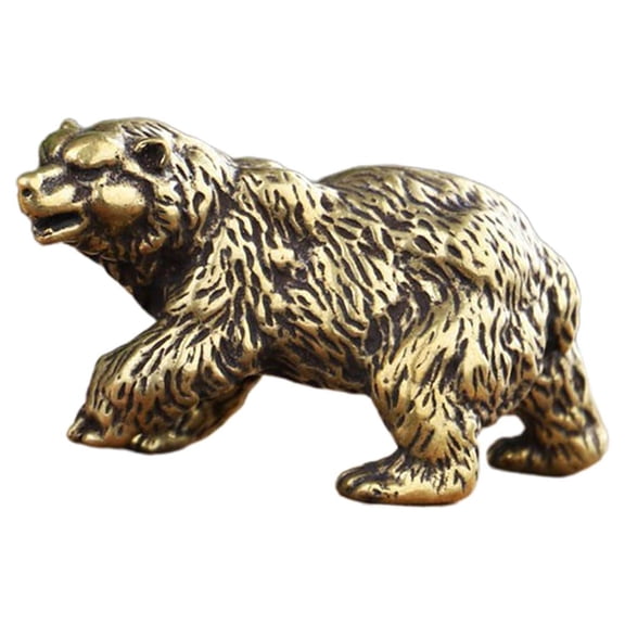 Bear Statue Collectible Small Gifts Animals Statue for Cafe Tabletop Bedroom