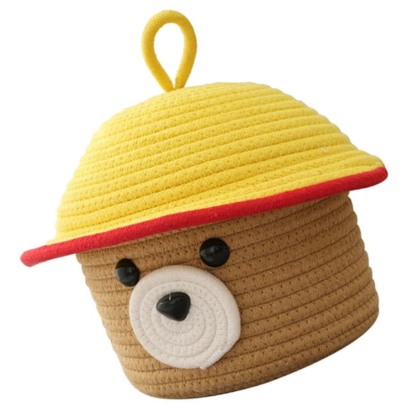 Bear Storage Basket Stuffed Hanging Crate Toy Hamper Animals Child Baby