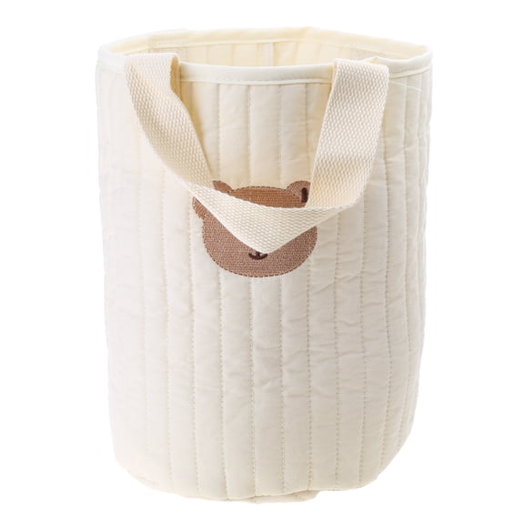Bear Storage Bucket Cotton Storage Basket Diaper Bag Large Capacity Cotton Storage Bin for Home Nursery Room