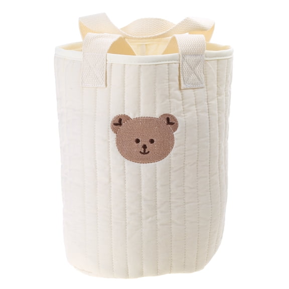 Bear Storage Bucket Cotton Storage Basket Diaper Bag Large Capacity Cotton Storage Bin for Home Nursery Room