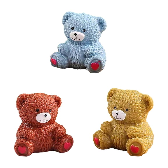 Bear Stress Relief Toy Stress Balls for Adult Mini Bear Party Favors Cute Squeeze Toys Fidget Animal Ball Fun for Gift Birthday Party Office, Blue