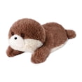 thumbnail image 1 of Bear Stuffed Animal, 8.3 Inch Lying Plush Bear Doll for Adults, Soft & Huggable Pocket-Sized Comfort, Ideal Gift for Home Decor - Brown, 1 of 6