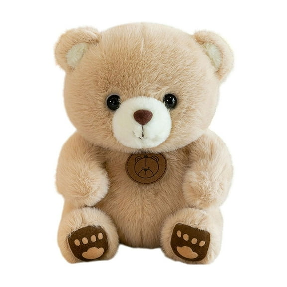 Bear Stuffed Animal, Small 10 inches Teddy Bear Plush Toy Soft Cuddly Perfect for Child Classic Children's Birthday Holiday Gift to Sleep with, Cozy Bear Plush 
