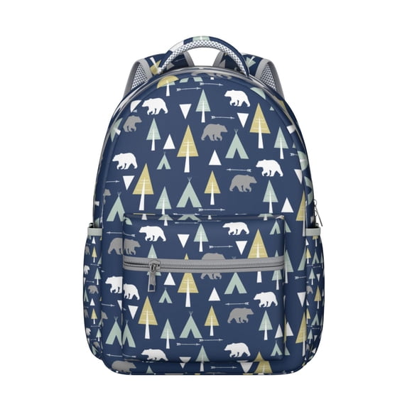 Bear Styled School Backpack - Durable & Roomy Backpack for College & High School, Water-Resistant Coating, Padded Back, Great for Books & Laptops