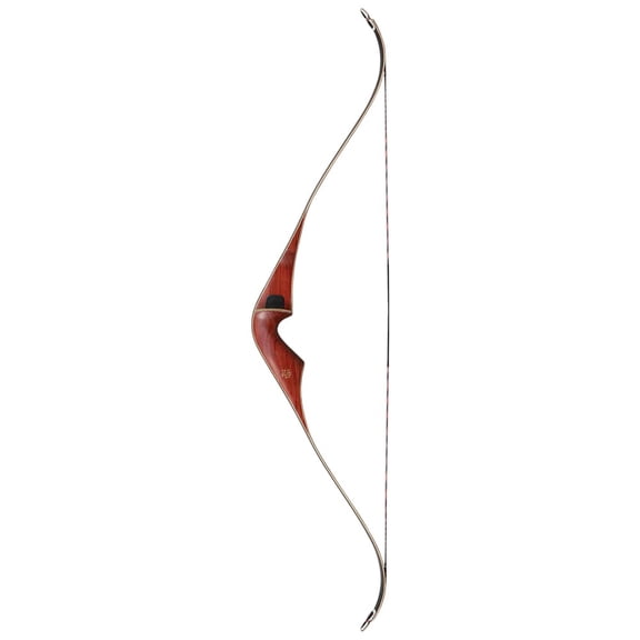 Bear Supermag 48 LH50 Bubinga Recurve Bow, 48" Traditional Hunting Bow, Maple and Fiberglass Limbs, Dynaflight 97 String, Handcrafted Tips (ATSM1350L)