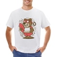 thumbnail image 1 of Bear Surfing Men’s Graphic T-shirt Vintage Short Sleeve Sport Tee White 2XL, 1 of 2