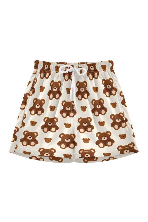 Bear Swim Trunks Quick Drying Bathing Suit Summer Shorts Swimwear
