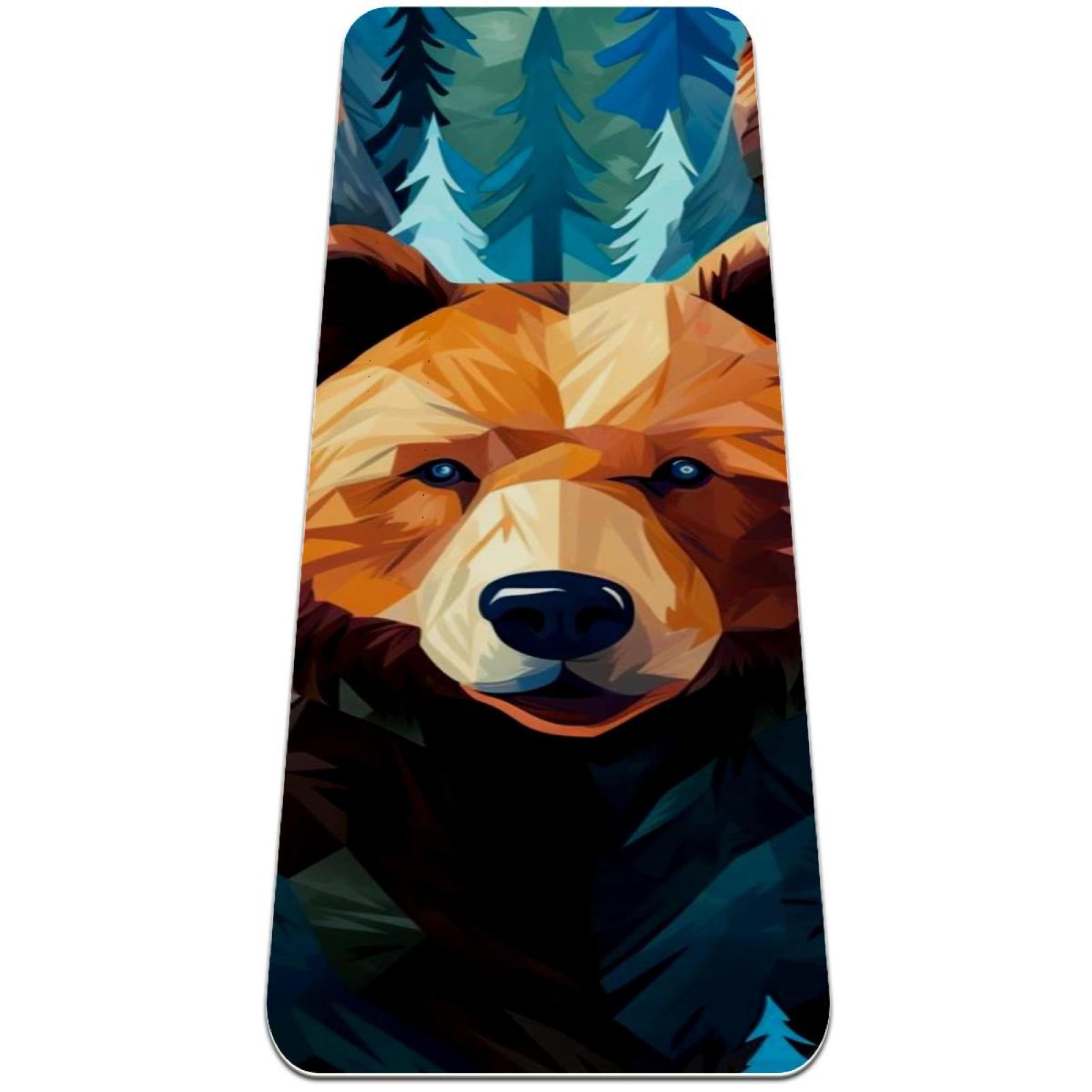 Bear TPE Yoga Mat Fitness Mat for Yoga, Pilates, Exercise 6mm Thick