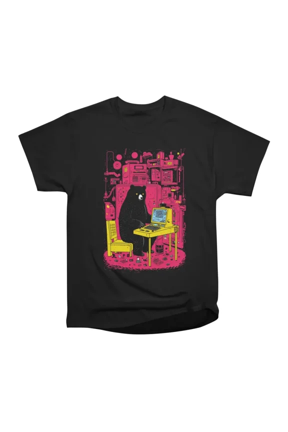 Bear Tech T-Shirt Tee Gift For Him Merch For Her Apparel For Friend