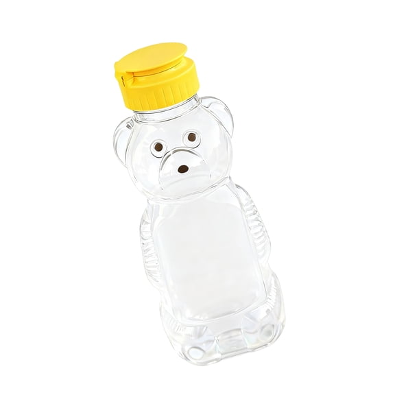 Bear Themed Plastic Liquid Storage Bottle Seal Lid for Milk Juices and Family Kitchen Use
