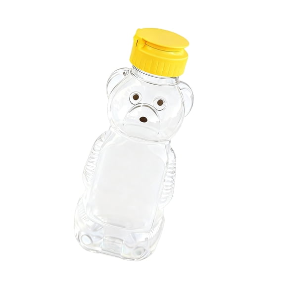 Bear Themed Plastic Liquid Storage Bottle Seal Lid for Milk Juices and Family Kitchen Use