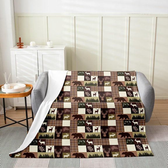 Bear Throw Fish Wild Blanket Kids Teens Breathable All 30" x 40"