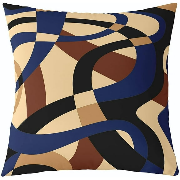 Bear Throw Pillow Covers 18"x18" Set of 2 Soft Wild Animal Cushion Covers for for Couch Sofa Rustic Cabin Country Nature Wildlife Bear Tree Yellow Brown Decorative Pillowcases Outdoor Pillows Covers