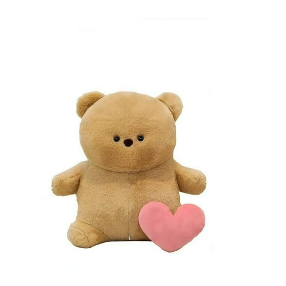 Bear Toy Voice Recorder Plush Toy Stuffed Animal Soft Fuzzy Doll, Messages Recording Playback Gift for Valentines Day Lover