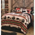 thumbnail image 1 of Bear Trails Black Sherpa 3 Piece Bedding Set, Twin, 1 of 1