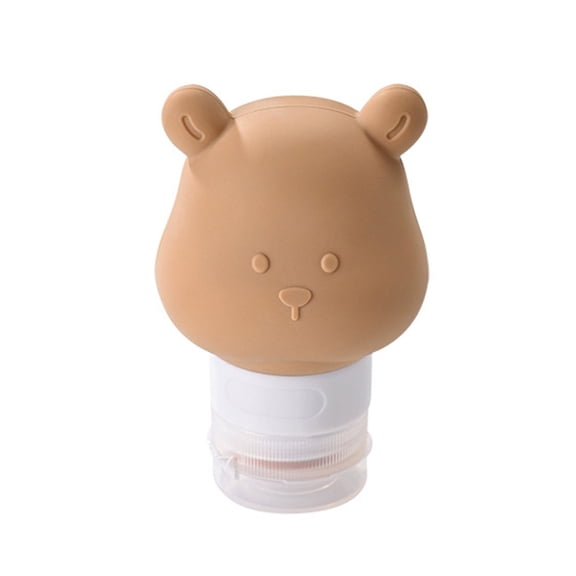 Bear Travel Bottle Leak Proof Squeezable Refillable Travel Accessory Toiletries Container Travel Size Cosmetic Tube