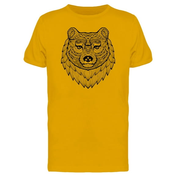 Bear Tribal Sketch T-Shirt Men -Image by Shutterstock, Male Medium