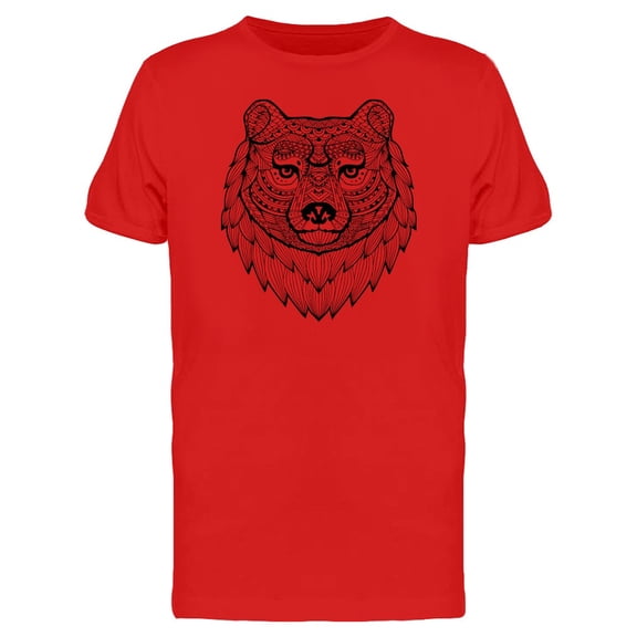 Bear Tribal Sketch T-Shirt Men -Image by Shutterstock, Male XX-Large
