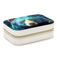 thumbnail image 1 of Bear Velvet Necklace Holder: Portable Travel Organizer Box with Removable Compartment - Great Gift for Any Occasion, 1 of 7