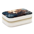 thumbnail image 1 of Bear Velvet Portable Decorative Box with Removable Compartment - Jewelry Stand, Necklace Organizer, and Gift, 1 of 7