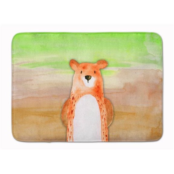 Bear Watercolor Machine Washable Memory Foam Mat