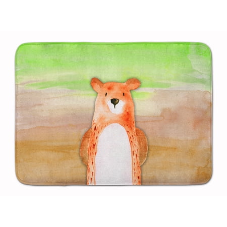Bear Watercolor Machine Washable Memory Foam Mat