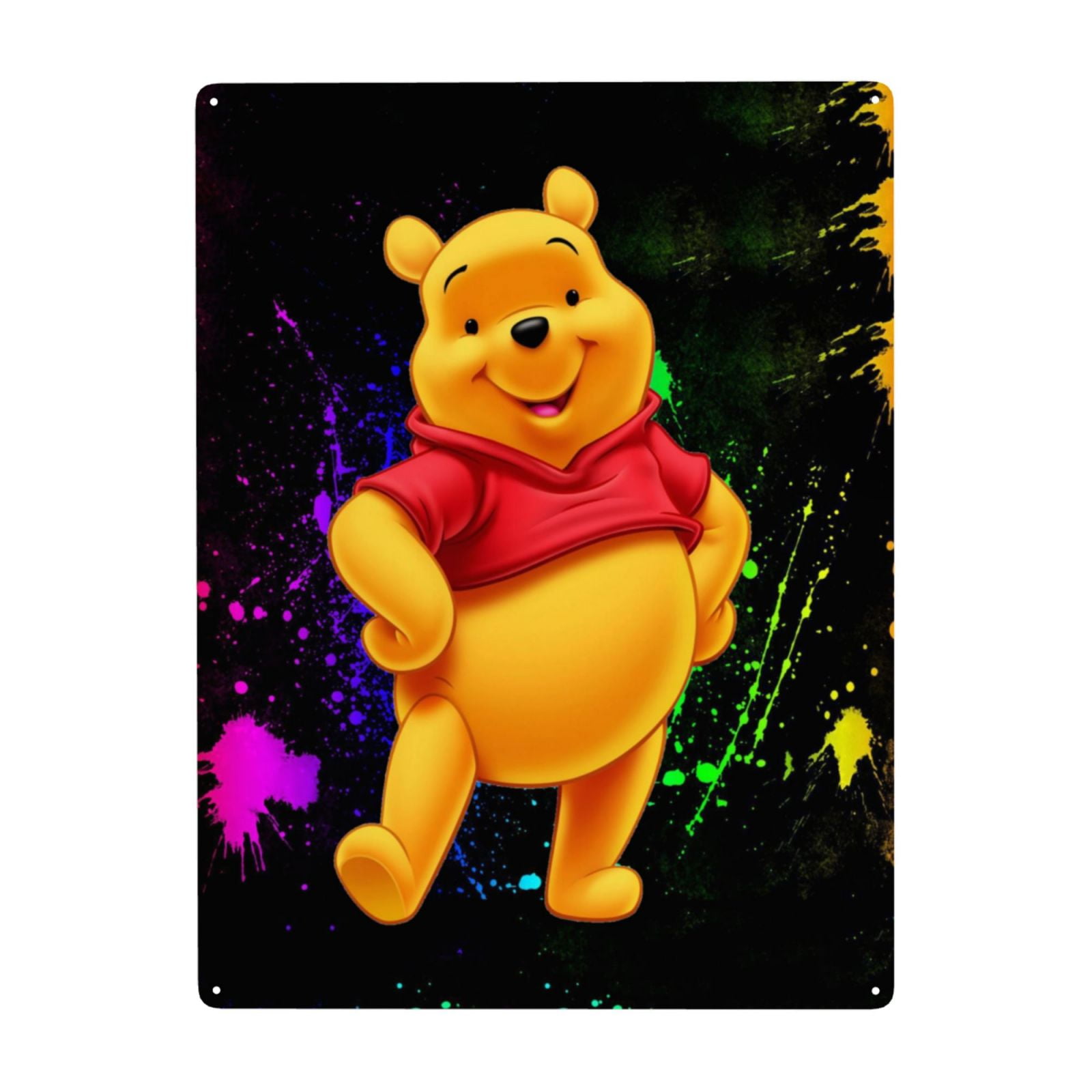 Bear Winnie Metal Sign Decor 30x40cm Wall Art Sign for Home, Living