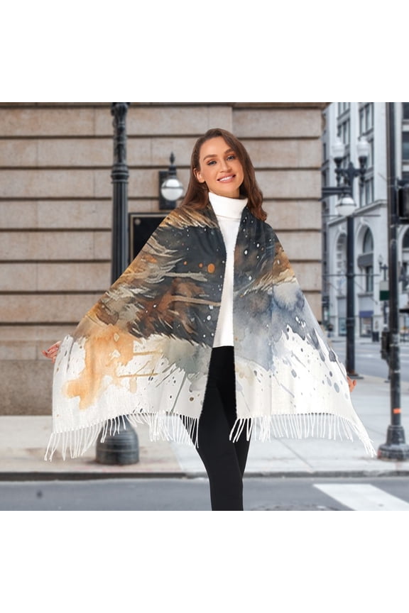 Bear Winter Scarf for Women Fashion Warm Long Soft Blanket Scarves Gifts