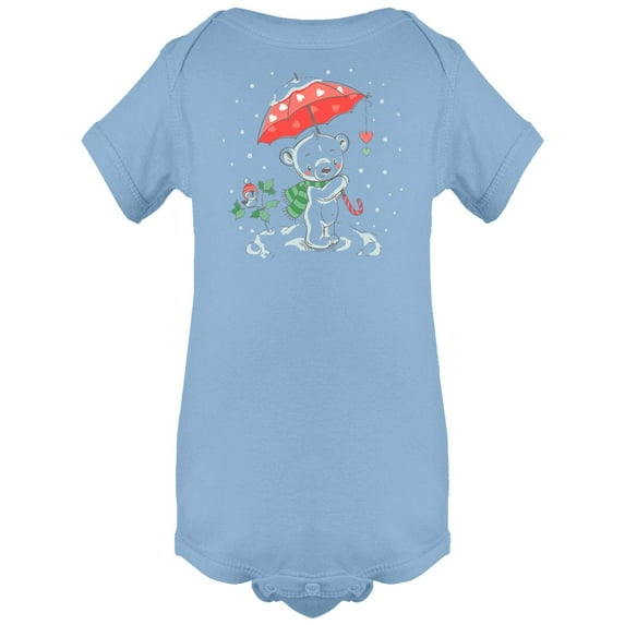 Bear With An Umbrella Bodysuit Infant -Image by Shutterstock, 6 Months