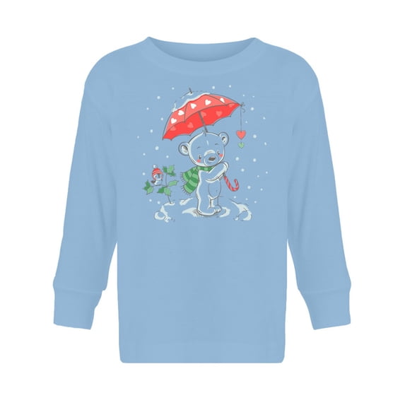 Bear With An Umbrella Long Sleeve Toddler -Image by Shutterstock, 2 Toddler