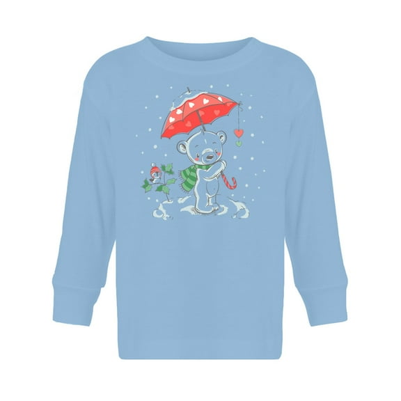 Bear With An Umbrella Long Sleeve Toddler -Image by Shutterstock,  5 Toddler