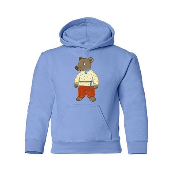 Bear With Clothing Hoodie Juniors -Image by Shutterstock, Small