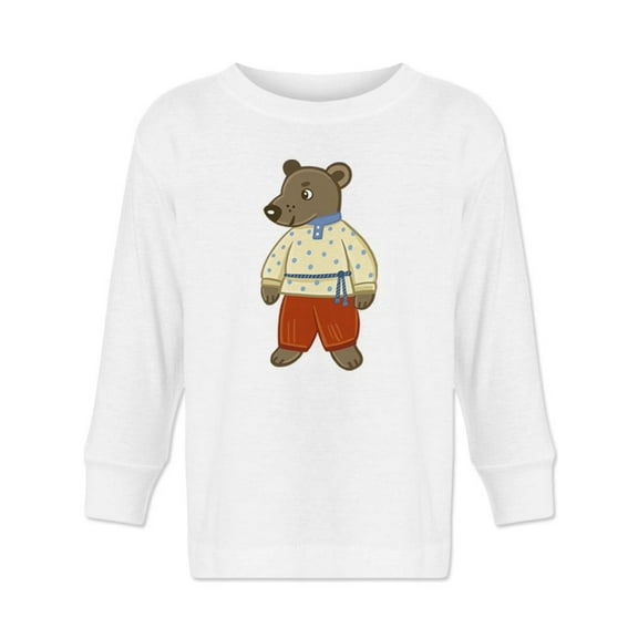 Bear With Clothing Long Sleeve Toddler -Image by Shutterstock,  3 Toddler