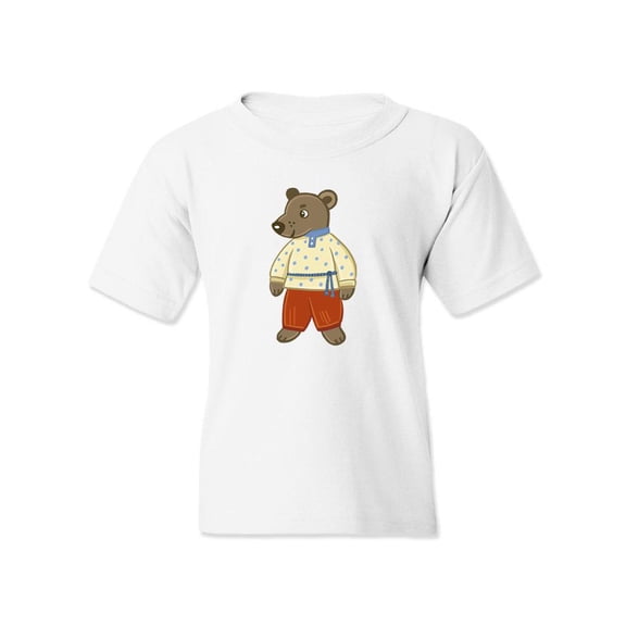 Bear With Clothing T-Shirt Juniors -Image by Shutterstock, Large