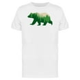 thumbnail image 1 of Bear With Green Forest Inside T-Shirt Men -Image by Shutterstock, Male 4X-Large, 1 of 2
