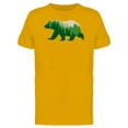 thumbnail image 1 of Bear With Green Forest Inside T-Shirt Men -Image by Shutterstock, Male XX-Large, 1 of 2