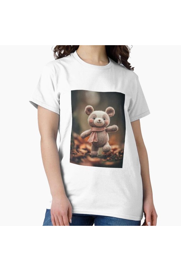 Bear-Y Cozy Holiday Winter Festive Celebration Cute Pup Illustration Unisex T-Shirt, up to size 5XL