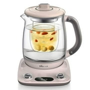 Bear YSH-C18R1 Health- Care Beverage Tea Maker and Kettle,Electric kettle with infuser, Durable 316 Stainless Steel & Glass Brew Cooker Master,8-in-1 Programmable, 1.8L,Pink