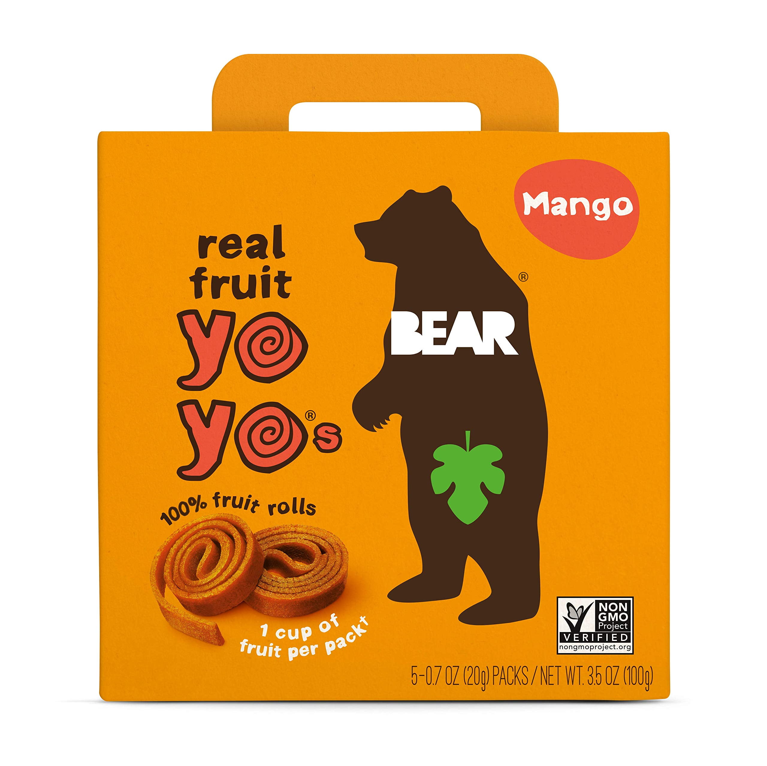 Bear Yoyo BEAR, Real CI30 Fruit Yoyos, 0.7 Oz, No added Sugar, All