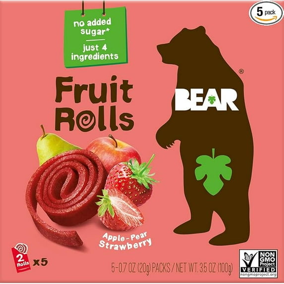 Bear Yoyo Fruit Roll Strwbry Multpk 3.5 OZ( Pack of 2 )