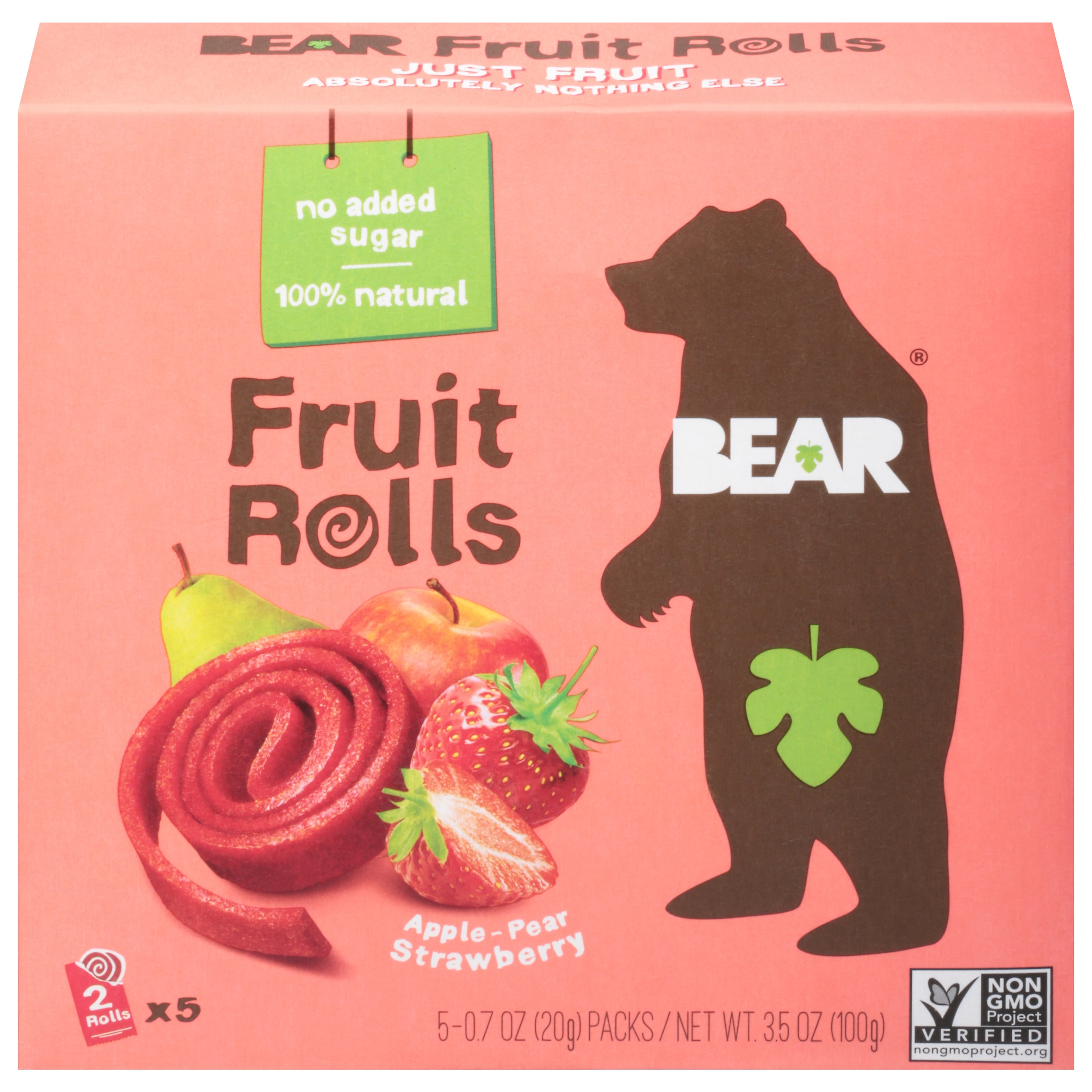 Bear Yoyo Fruit Rolls Strawberry Multipack 3.5 oz (Pack Of 6)