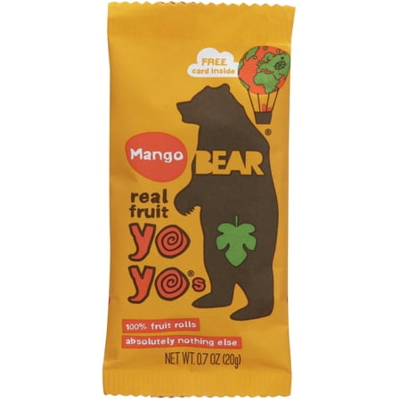 Bear Yoyo Mango Fruit Roll - Multipack, 3.5 Ounce -- 6 per case.