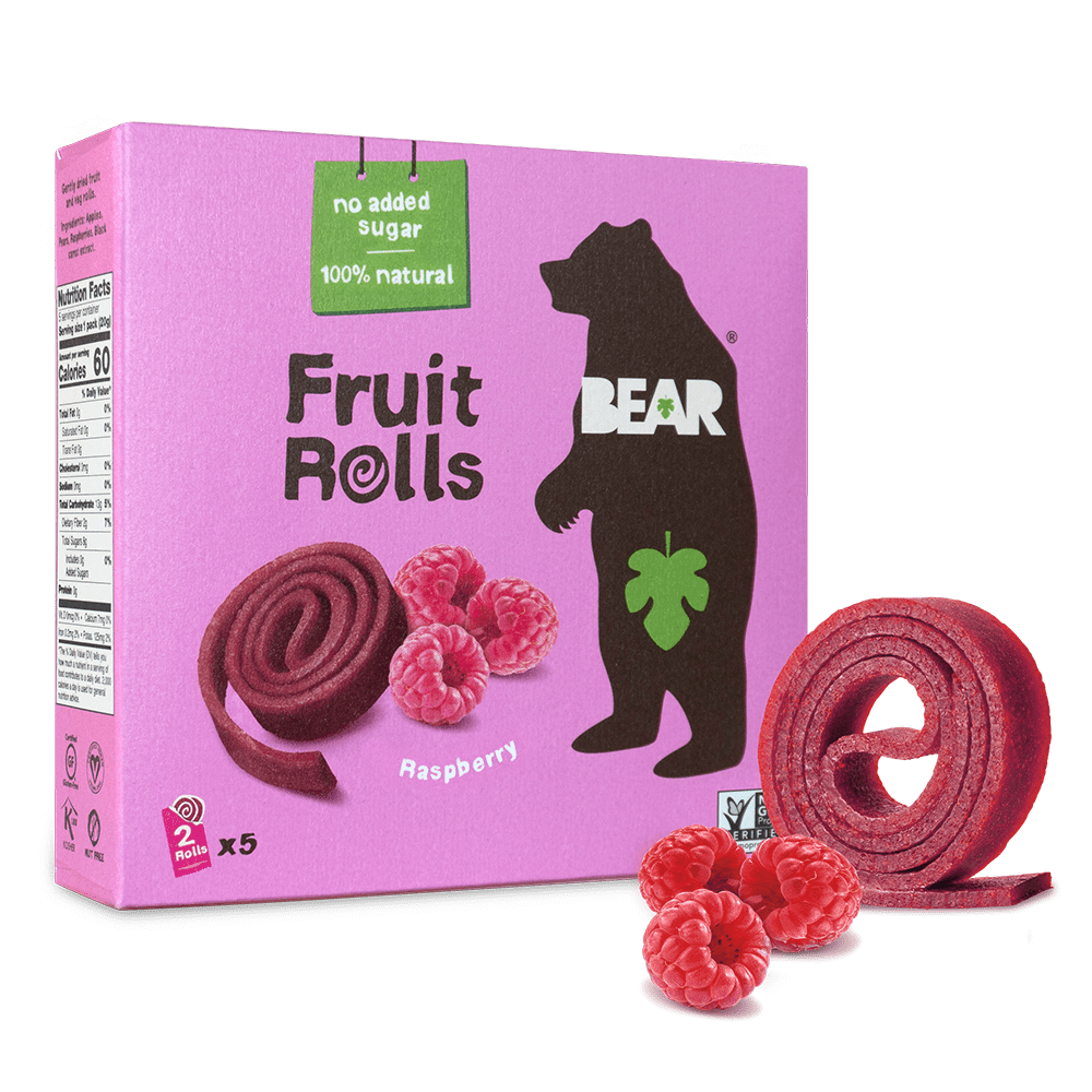Bear Yoyo Raspberry Real Fruit Roll - Multipack, 3.5 Ounce -- 6 per ...
