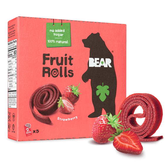 Bear Yoyo Strawberry Real Fruit Roll - Multipack, 3.5 Ounce -- 6 per case.