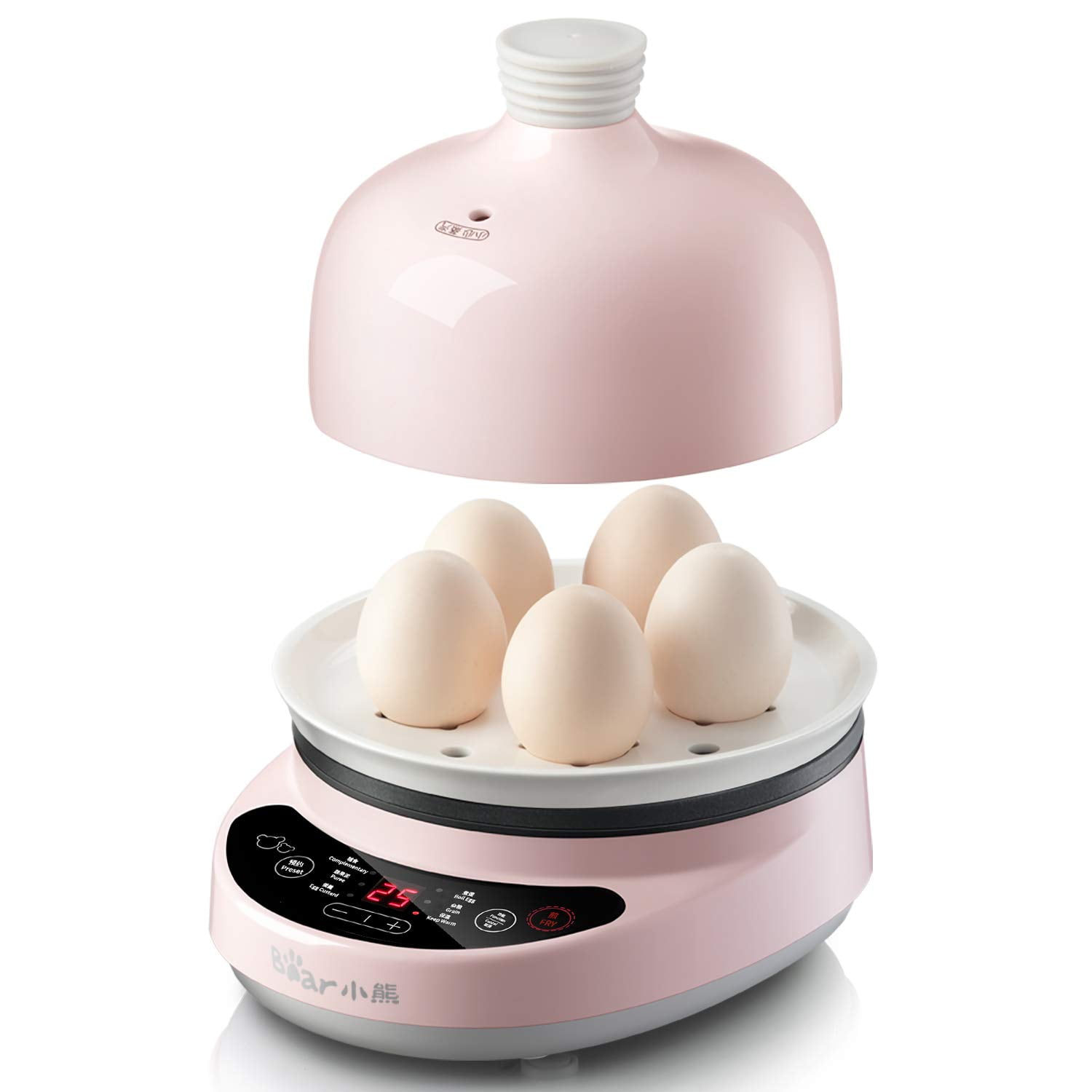 REJOON Egg Cooker,Deluxe Steamer Egg Boiler with 3 Layers Auto Off Function  for Extra Large Eggs