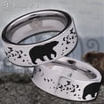 thumbnail image 1 of Bear and Butterfly Tungsten Carbide Ring, 1 of 6