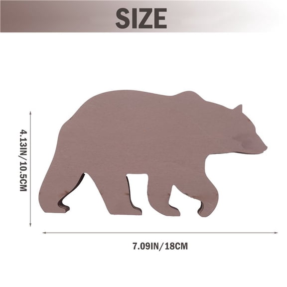 Bear and Deer Wall Decoration, Decorations for Home, Art Decor, Rustic Home Cabin Decor