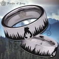 thumbnail image 1 of Bear and Trees Tungsten Carbide Ring, 1 of 6