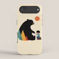 Bear and with Sunset Tough iPhone Case, Polycarbonate Outer Shell and ...